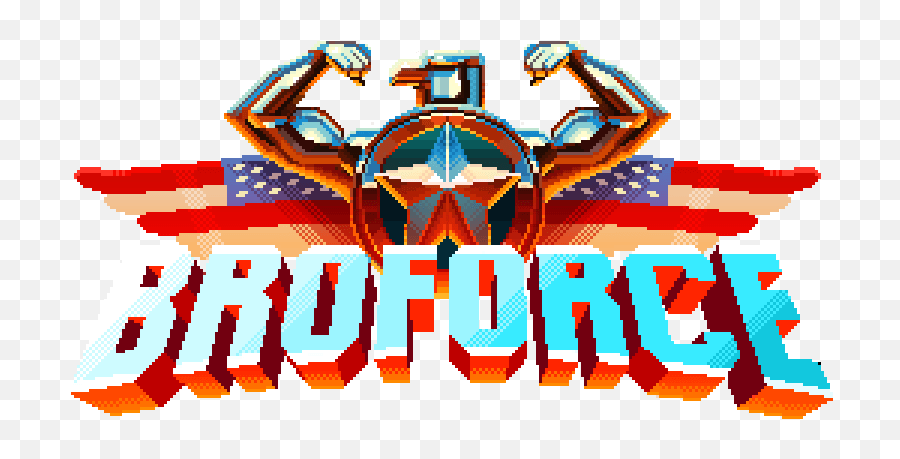 Devolver Digital And Free Lives Become - Broforce Png,Broforce Logo