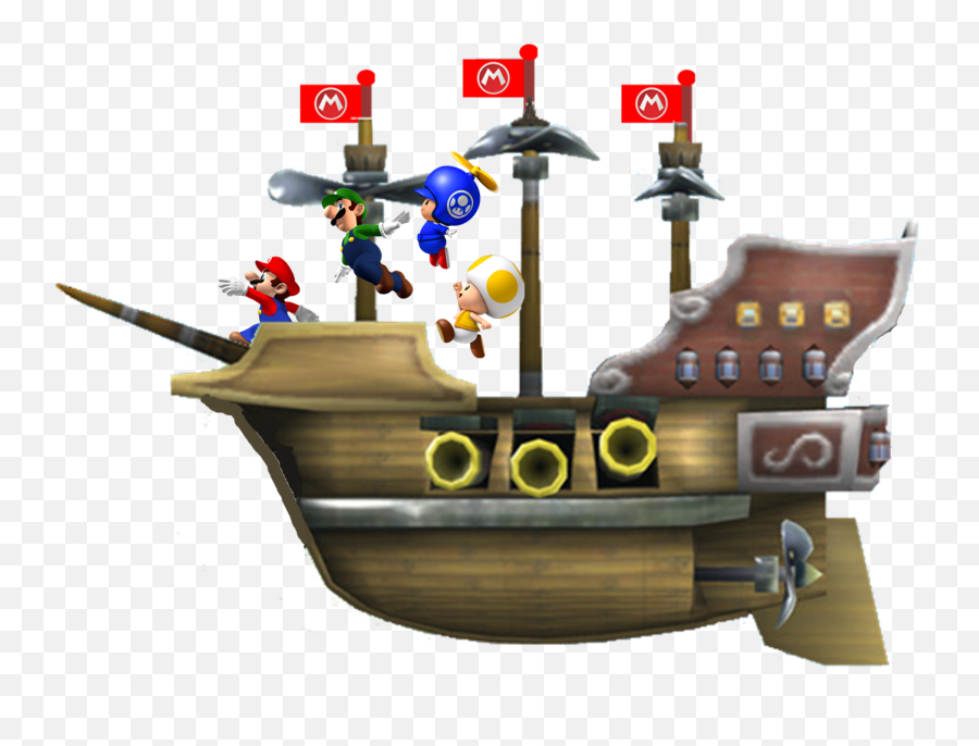 Download Mario Airship - Airship Mario Png Image With No Super Mario Bros Airship,Airship Png