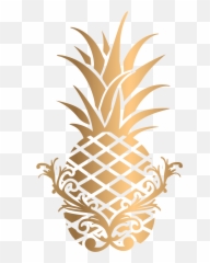 Today1582079143 Gold Pineapple Clipart Png Here - Transparent Background