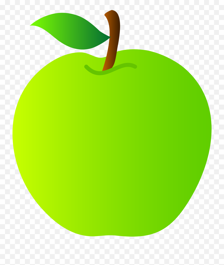 Green Apple Clipart Png Picture - Granny Smith Apple Clipart,Bitten Apple Png