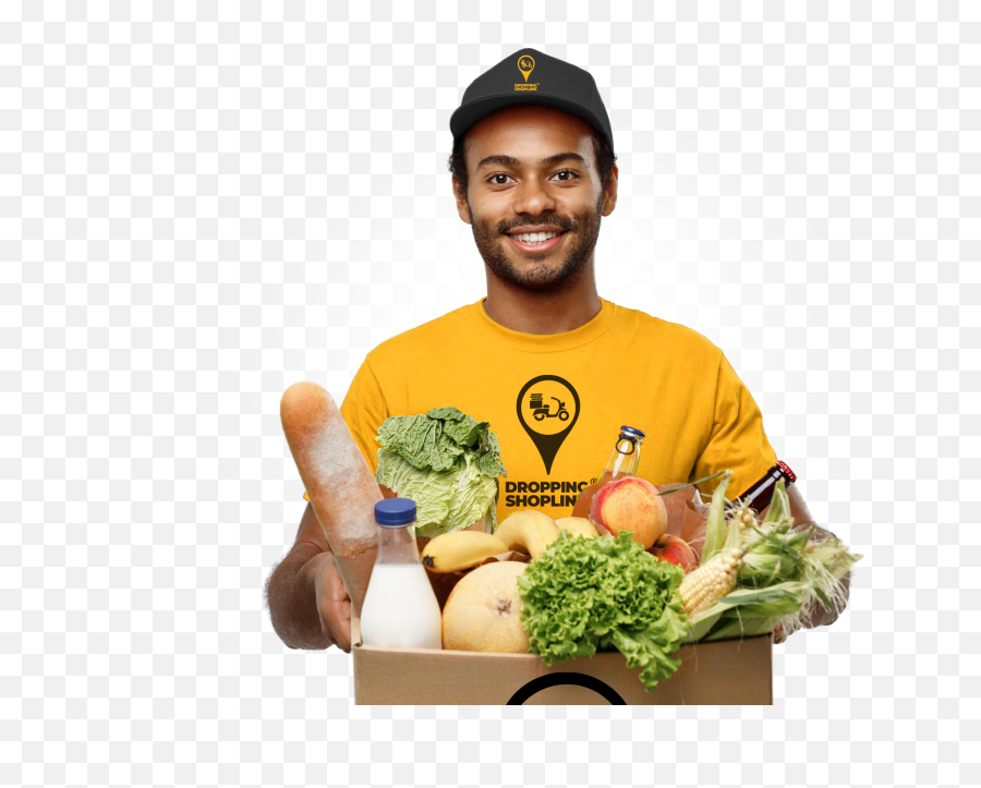 Food Delivery Png - Grocery Delivery Transparent Cartoon Transparent Delivery Man Png,Grocery Png