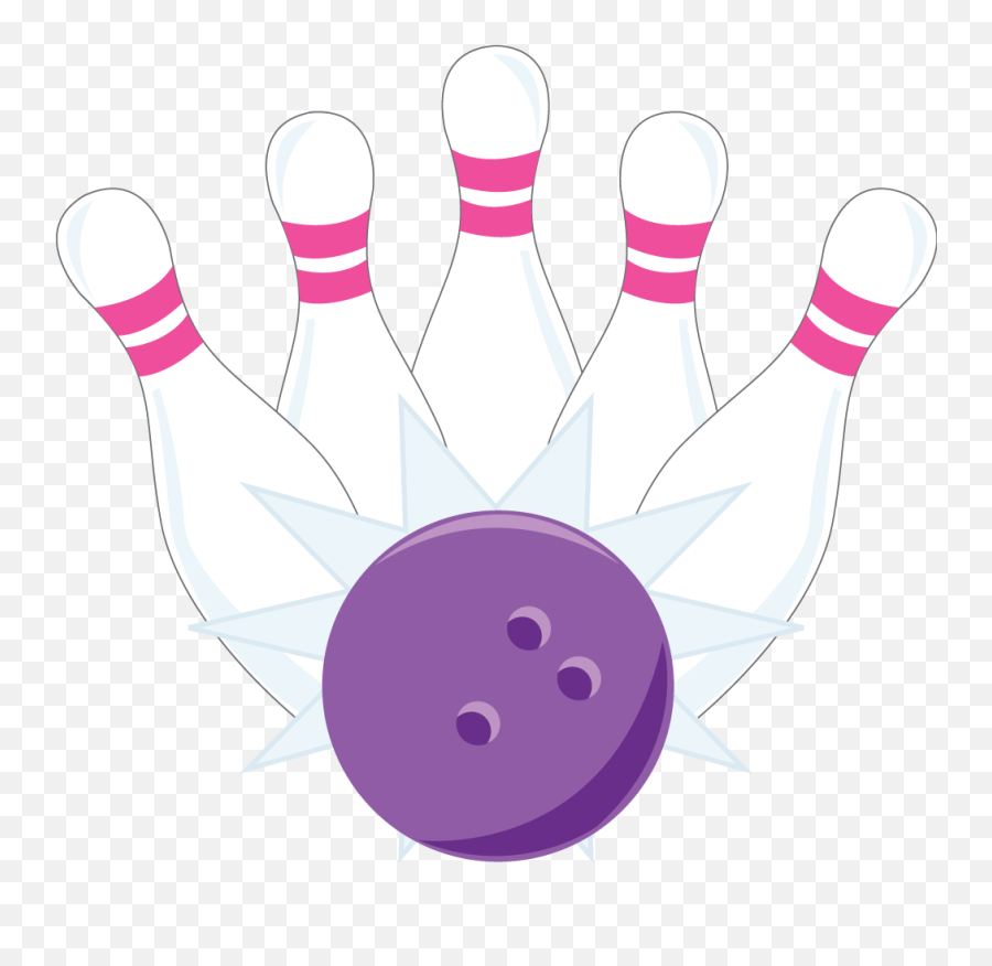 Bowling Clipart Png - Ten Pin Bowling Pins Clipart,Bowling Clipart Png