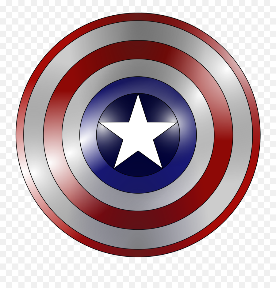 Captain America Shield 04 - Captain America Shield Png Cartoon,Captian America Logo
