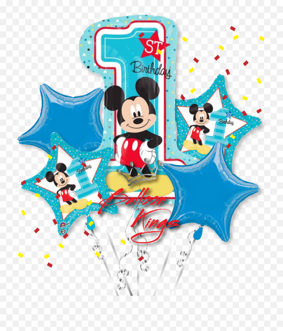 1st Birthday Mickey Bouquet Png Mouse