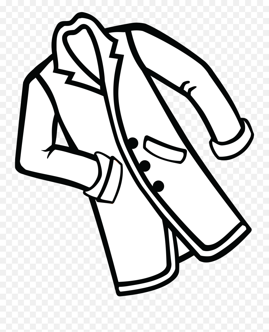 Coat Clipart Black And White Png - Coat Black And White,Coat Png