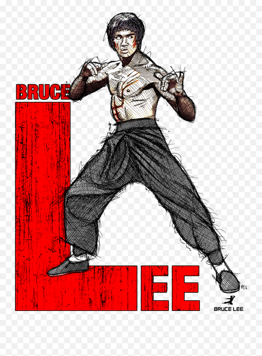 Download Bruce Lee Sketch B Png Image With No Background - Bruce Lee Sketch,Bruce Lee Png