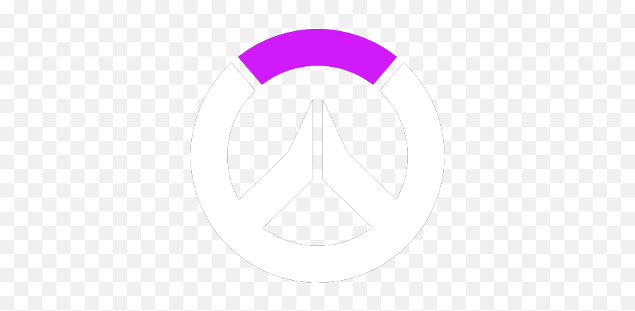 Overwatch Logo White U0026 Purple - Decals By Rabeeeto Charing Cross Tube Station Png,Sombra Skull Png