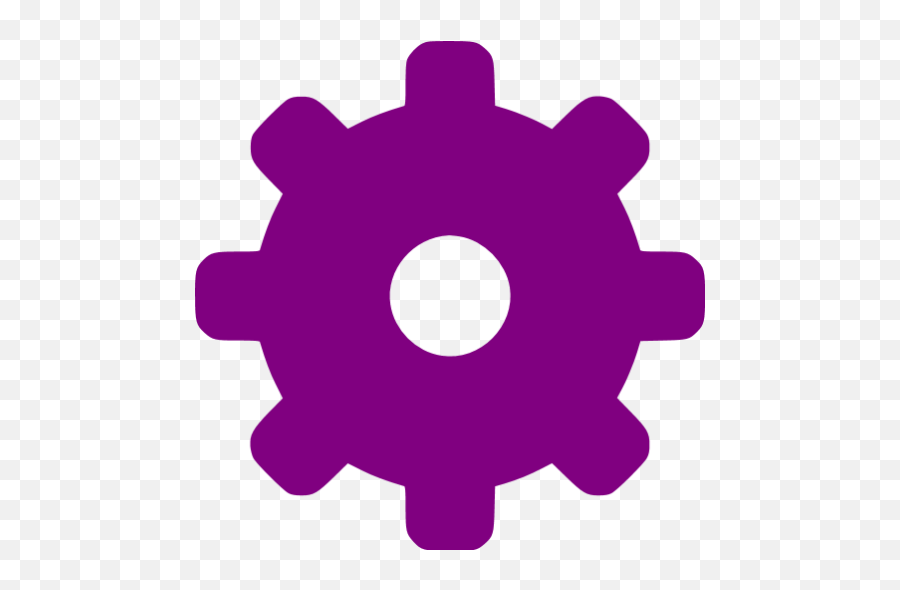 Purple Gear 2 Icon - Free Purple Gear Icons Purple Gear Png,Gear Clipart Transparent