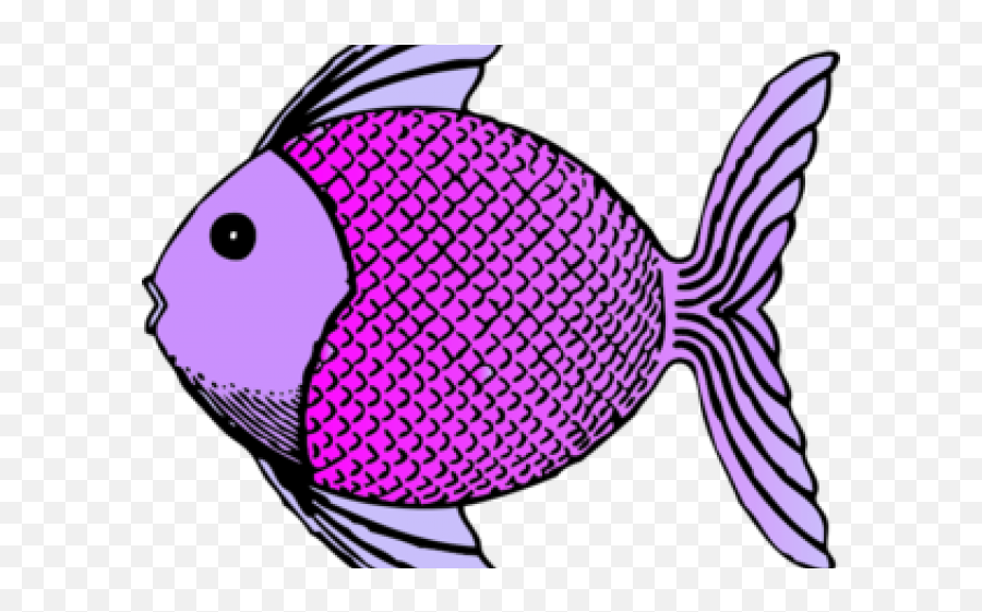 Tropical Fish Clipart Purple - Png Download Full Size Fish Clip Art,Fish Emoji Png