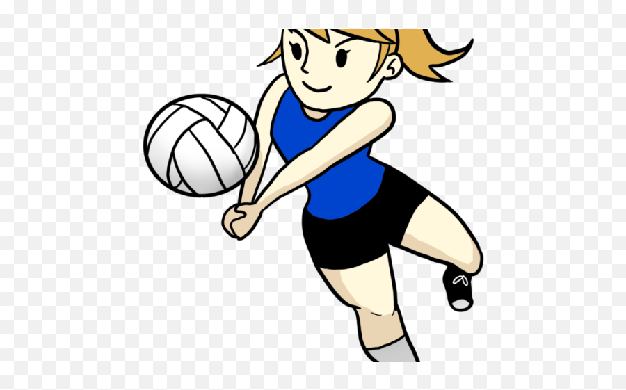 Volleyball Clipart Clear Background - Volleyball Player Cartoon Png,Volleyball Clipart Transparent Background
