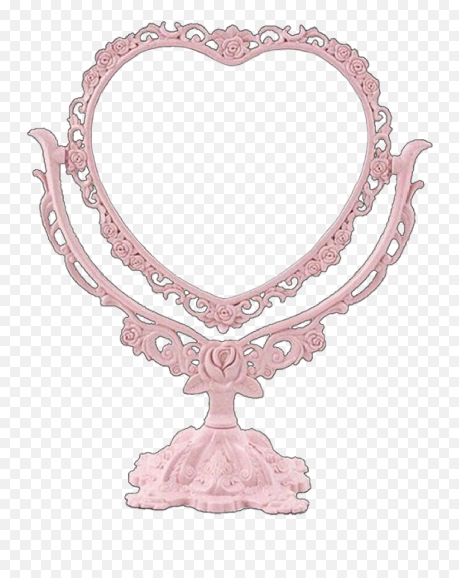 Pink Mirror Antique Old Overlay Edit Tumblr Cute Aesthe - Pink Mirror Png,Mirror Transparent Background