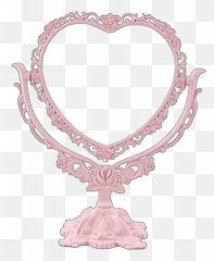 Pink Mirror Antique Old Overlay Edit Tumblr Cute Aesthe - Pink Mirror Png,Mirror Transparent Background