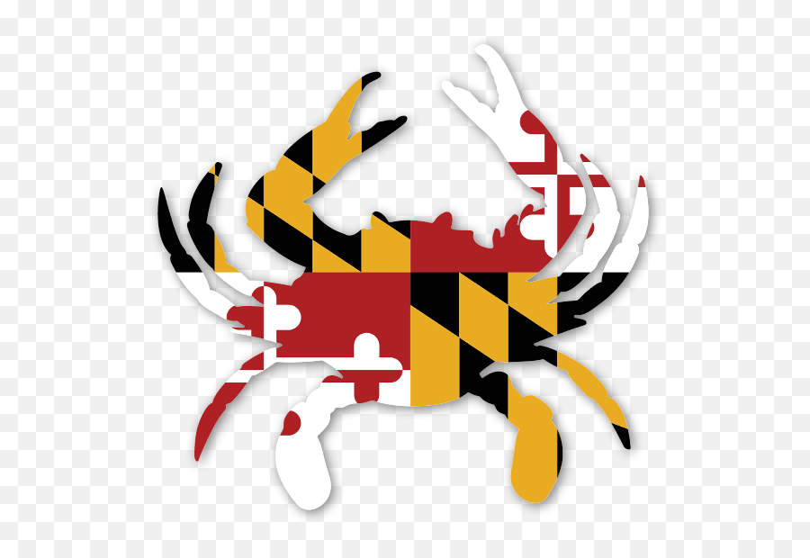 Maryland Crab Full Print - Maryland State Flag Png,Maryland Flag Png