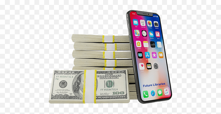 Save Money - Money And A Phone Png,Save Money Png