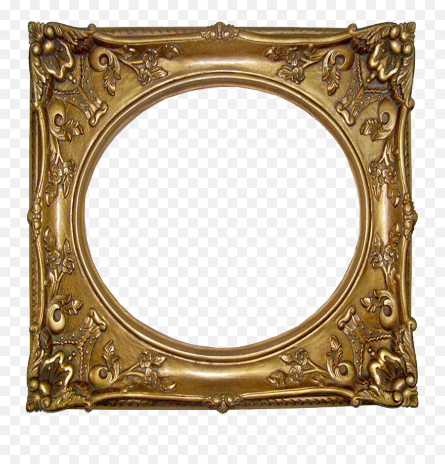 Vintage Gold Gilded Frames Free - Gold Picture Frame Template Png,Vintage Gold Frame Png