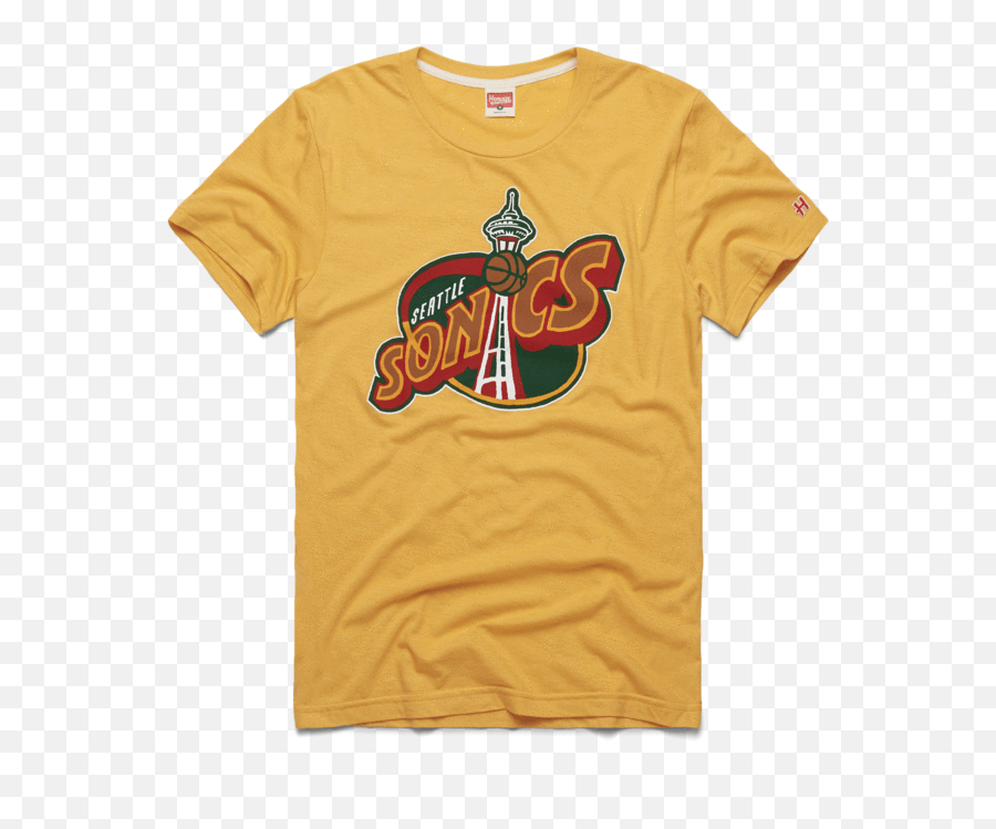 Seattle Sonics 95 Retro Nba Basketball - Seattle Sonics Shirt Png,Seattle Supersonics Logo
