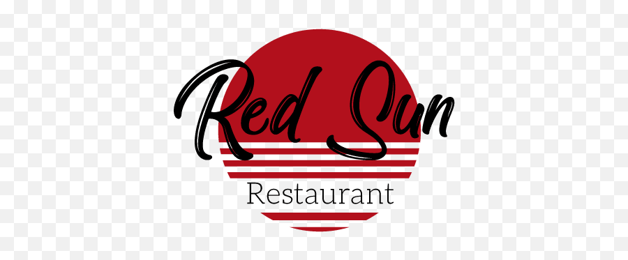 Red Sun Restaurant - Chinese Calligraphy Png,Restaurant Logo With A Sun