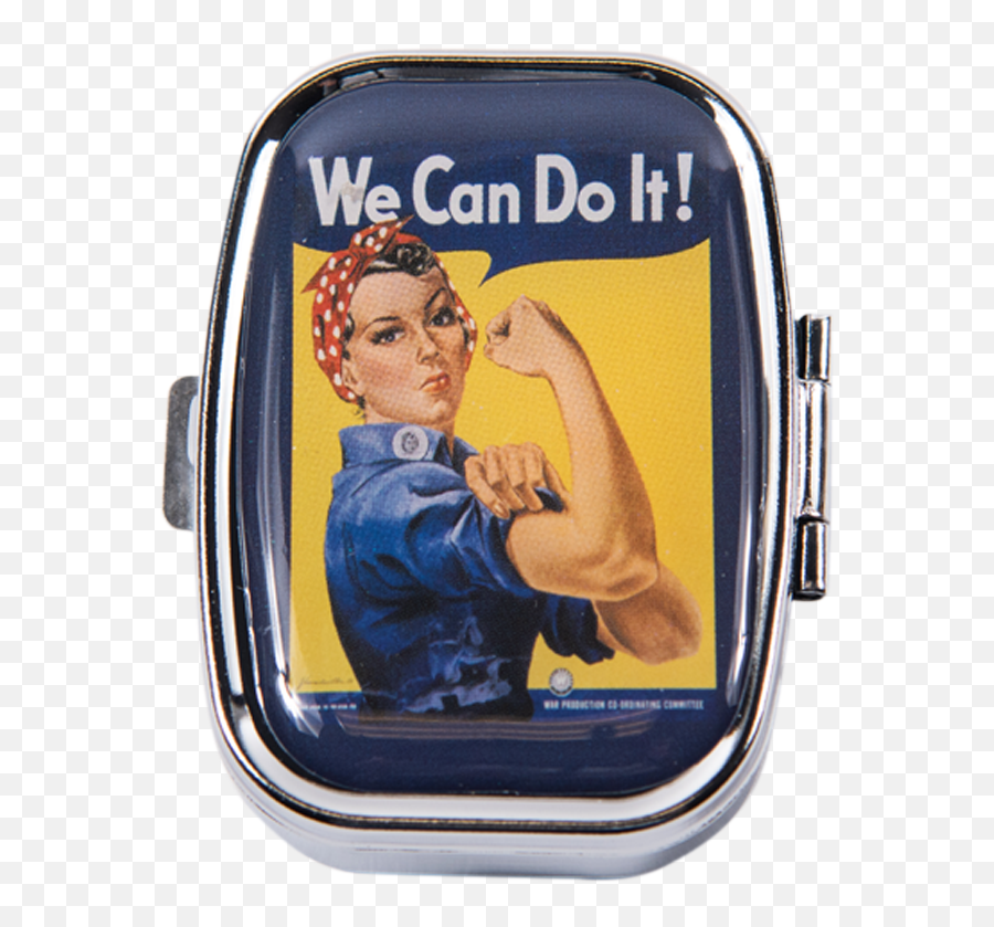 Rosie The Riveter Pill Box - We Can Do The Png,Rosie The Riveter Png