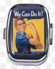 Rosie The Riveter Pill Box - We Can Do The Png,Rosie The Riveter Png