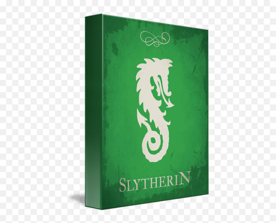 Alternative Slytherin Emblem Movie Poster By Goldenplanet Prints - Dragon Png,Slytherin Logo Png
