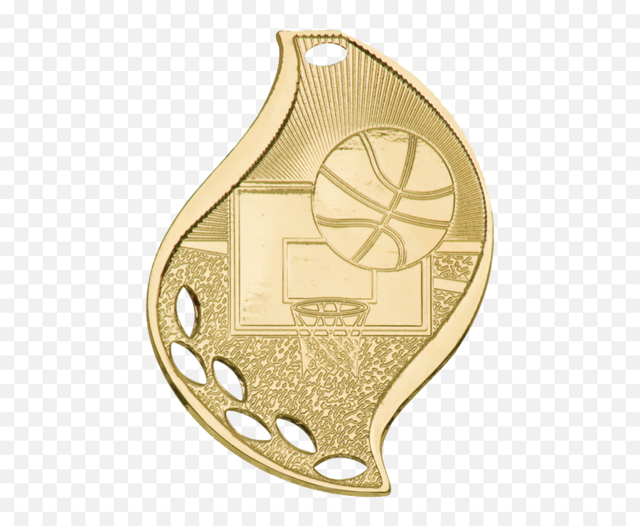 Basketball Flame Medal - Drawing Png,Flaming Basketball Png