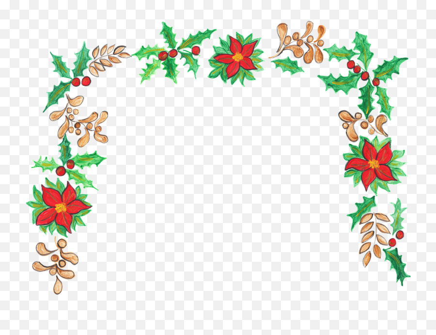 Christmas Holly Mistletoe - Free Vector Graphic On Pixabay Floral Png,Mistle Toe Png
