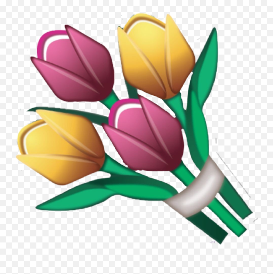 Fleur Emoji Apple Flower Flora Sticker Png Transparent