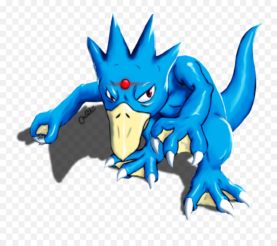 OC] Golduck Fanart I did cause it's incredibly cool and underrated :  r/pokemon