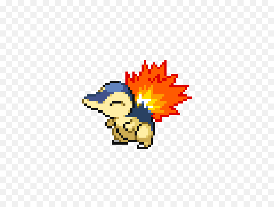 Cyndaquil Cyndaquillart Pixelart Fanart - Pokemon Perler Bead Patterns Png,Cyndaquil Png