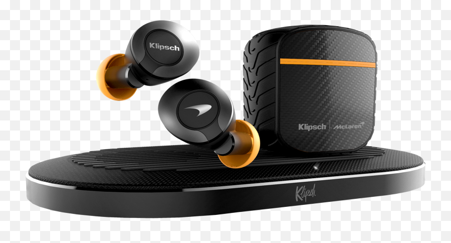 T5 Ii Active Noise Cancelling Earphones Mclaren Edition - Klipsch T5 Ii True Wireless Anc Mclaren Png,Free Ear Bud Icon