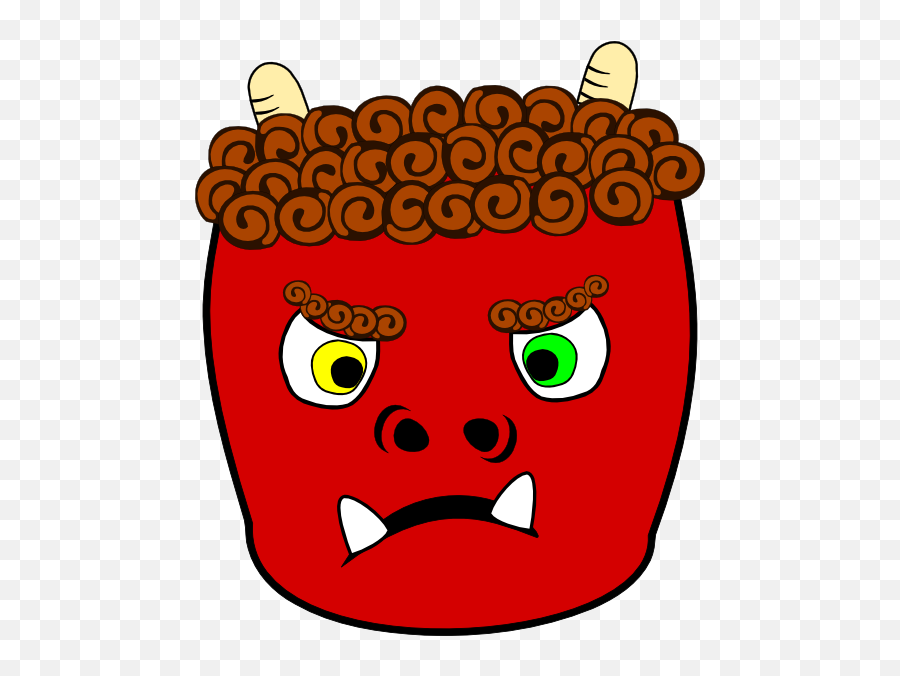 Oni Clip Art - Vector Clip Art Online Japanese Oni Drawing Png,Oni Png