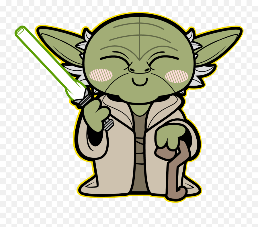 Baby Yoda Clipart - Yoda Kawaii Png,Yoda Png