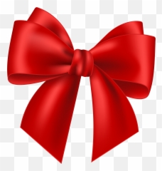 Bow Png Images Clipart Free - Red Transparent Background
