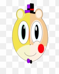 Download Fnaf Two Sides Face Of Fredbear And Toy Freddy By - Dot png