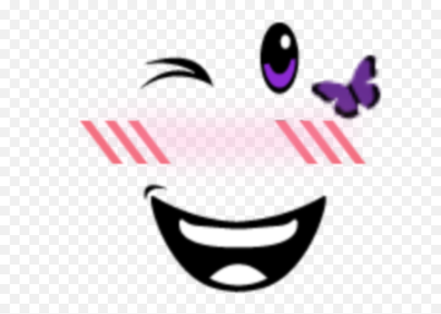 Purple Butterfly Wink Cosmikchaos Free Download Borrow - Happy Png,Roblox Icon Id