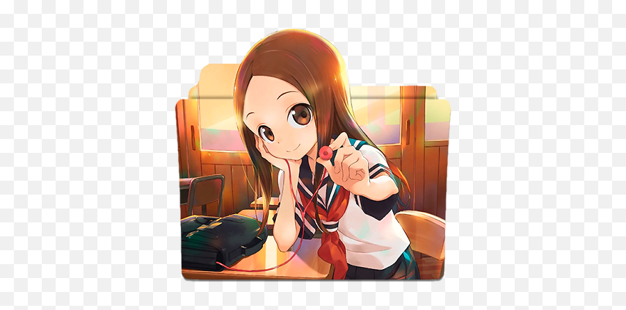 Karakai Jouzu No Takagi - San Anime Manga Vinyl Sticker Karakai Jouzu No Takagi San Icons Png,Rwby Nora Icon