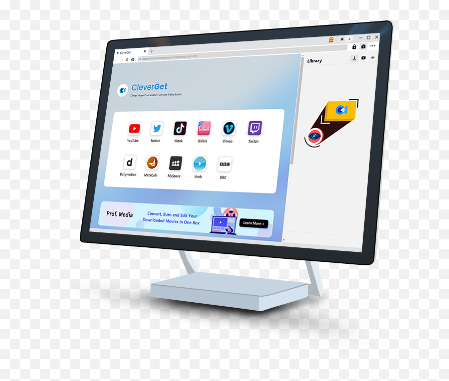 Cleverget - Best 8k Video Downloader To Download Up To 8k Electronics Brand Png,Win 7 Network Icon