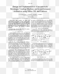 Pdf Design And Implementation Of An Automatic Beverages - Document Png,Xilinx Ise Icon