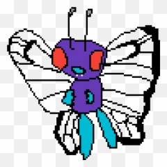 Pixilart - Butterfree Flying Type Pokemon By Walrus64 Butterfree Pokemon Pixel Png,Butterfree Png