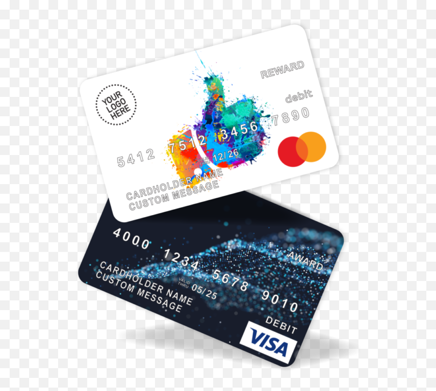 Custom Prepaid Visa U0026 Mastercard Gift Cards Blackhawk Network - Visa Mastercard Prepaid Card Png,Visa Mastercard Icon