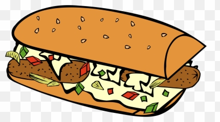 Fast Food Breakfast Sub Sandwich Clipart I2clipart - Food Clip Art Png,Sub Sandwich Png