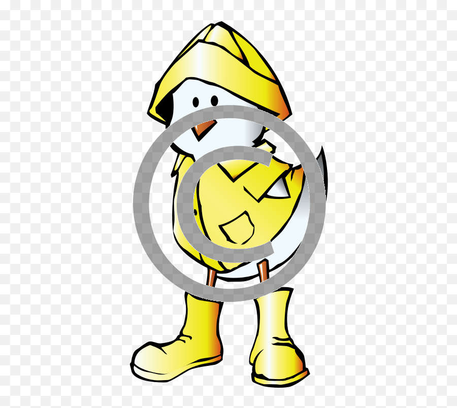Chick Ready For The Rain Png U2013 Tigerstock - Cartoon In A Raincoat,Chick Png