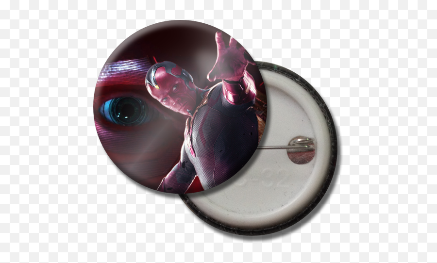 Vision Button Pin - Fashion Png,Vision Marvel Png