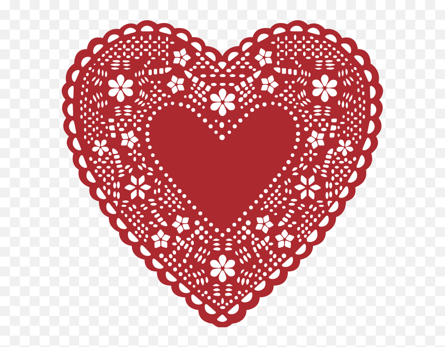Doily Heart Clip Art Stock Png Files - Love Valentines Day Hearts,Doily Png