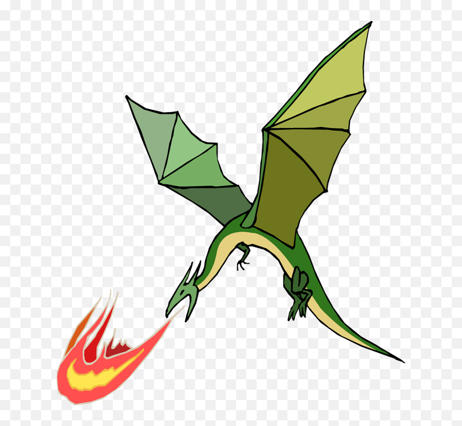 Fire Breathing Flying Dragon Clipart - Animated Fire Breathing Dragon Png,Cartoon Dragon Png