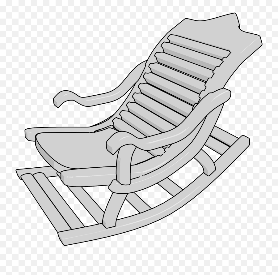 Old Rocking Chair Clipart Png - White Chair Clipart Png,Chair Clipart Png