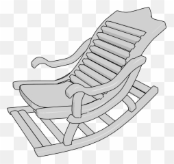 Old Rocking Chair Clipart Png - White Chair Clipart Png,Chair Clipart Png