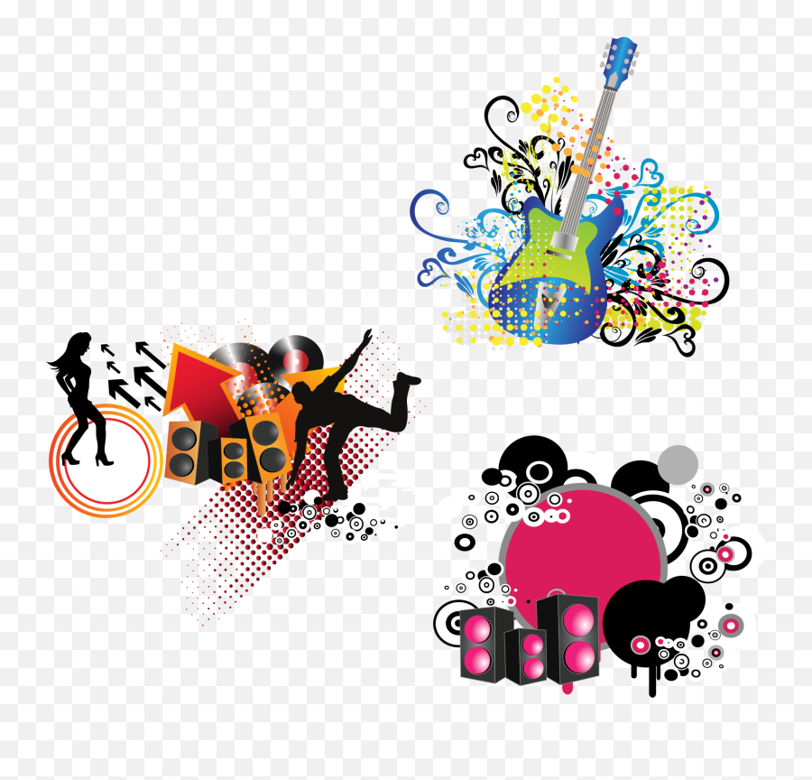 Library Of Elements Music Transparent Png Files - Dance And Music Png,Guitar Transparent Background