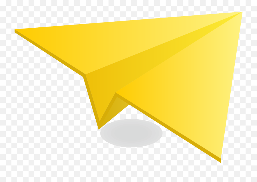 Download Yellow Paper Plane Png Image For Free - Yellow Paper Planes,Paper Airplane Png