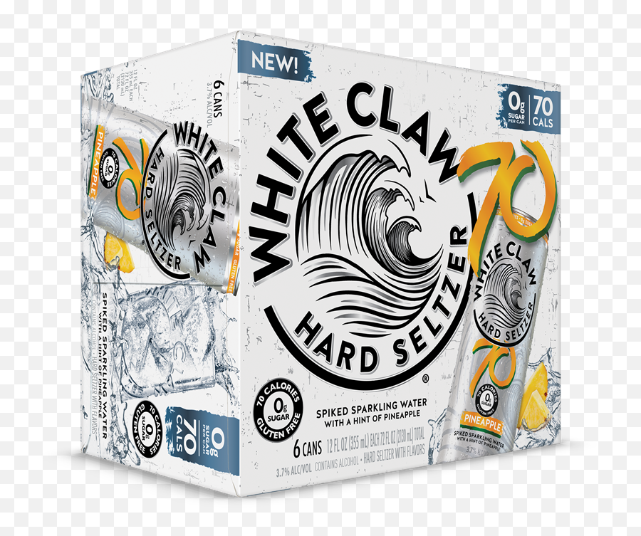 White Claw 70 Pineapple 612c - Walmartcom Pineapple 70 Calorie White Claw Png,White Claw Logo Png